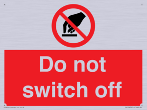 Do not switch off 